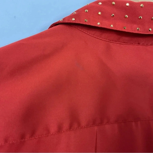 Vince Camuto Studded Collar Sleeveless Top Size Small - Picture 4 of 7